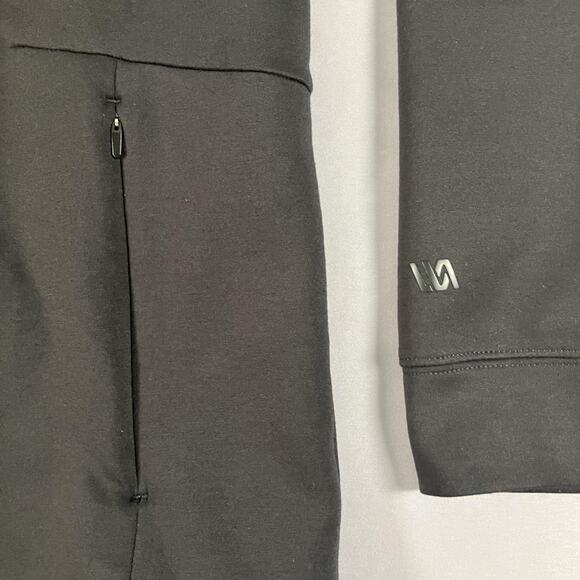 VRST Jacket Mens Large Black Soft Shell Hooded Full Zip Athletic Outdoor Logo - Picture 5 of 11